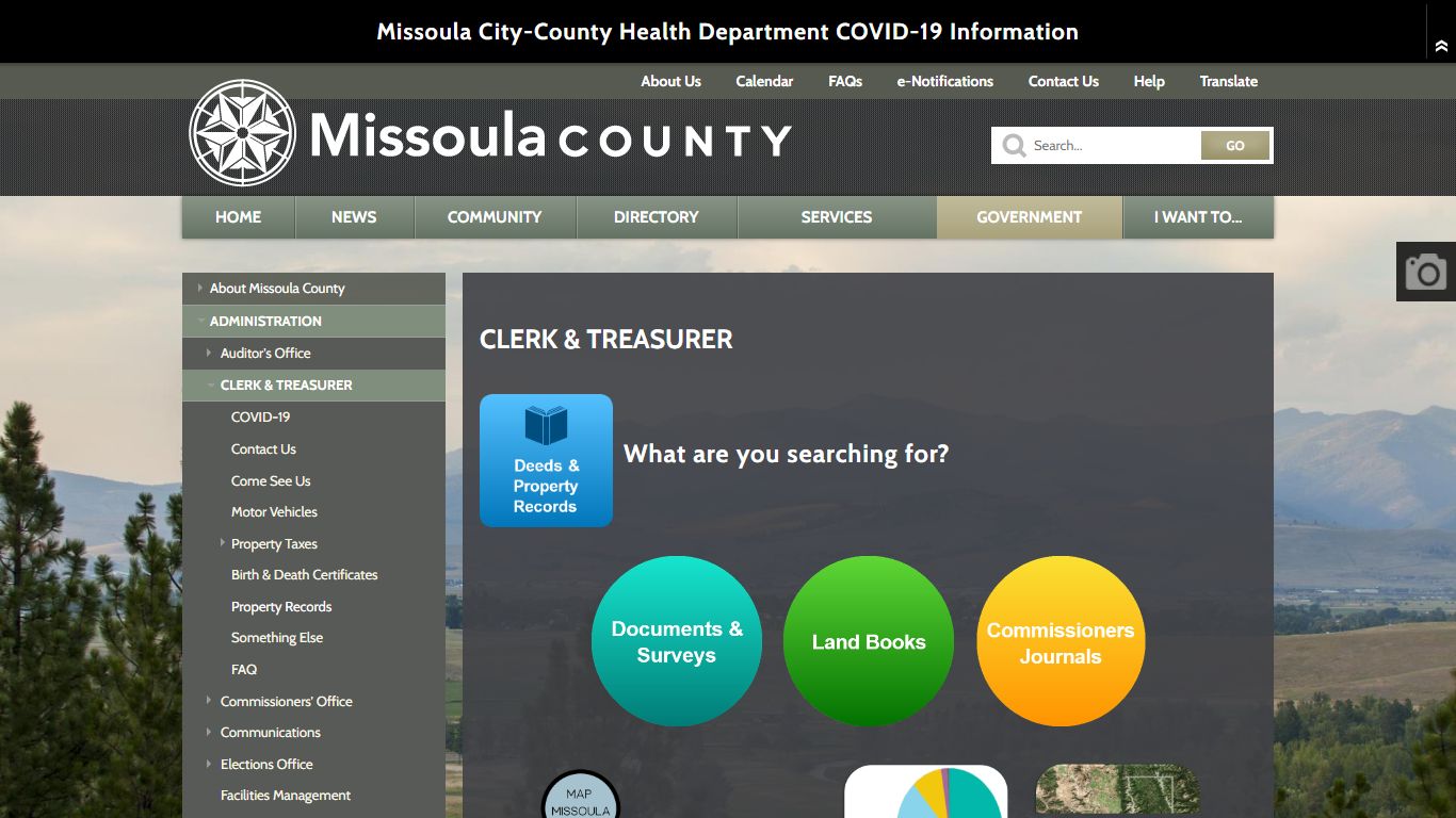 Clerk & Treasurer | Missoula County, MT